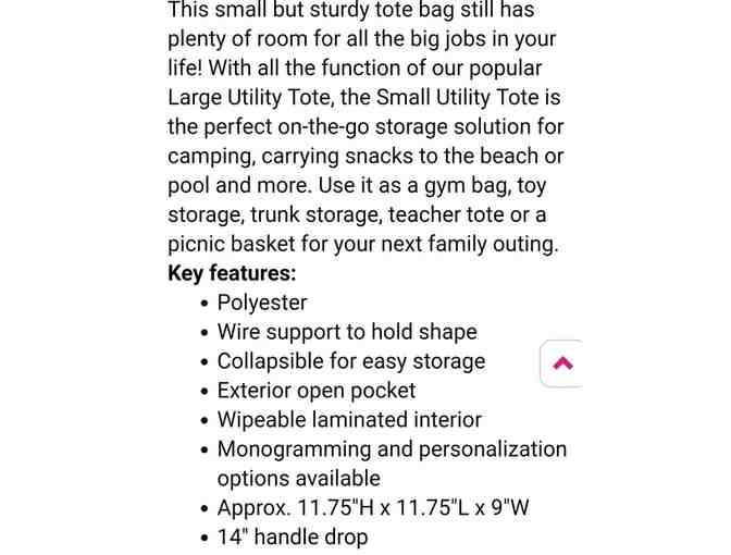 Thirty-One Small Utility Tote - Saltwater Shells