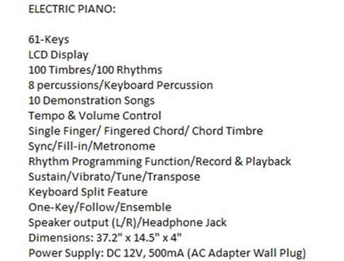 Best Choice Products-Brand new 61-key electronic keyboard with X stand - Photo 2