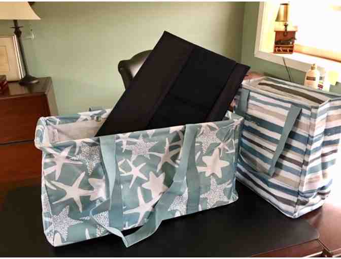 Thirty-One brand Lrg. Utility Tote w/ Stand Up Insert & Organizer Tote