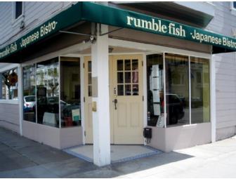 $50 Certificate for Rumble Fish
