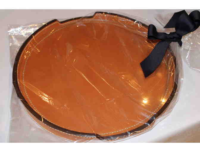 Ralph Lauren Round Leather Tray