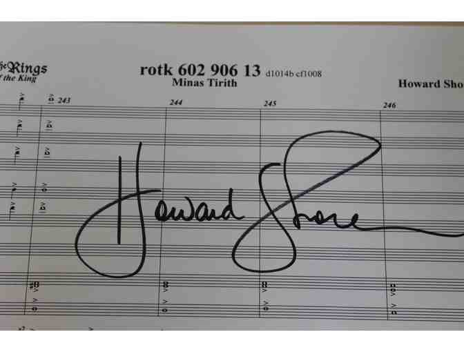 Howard Shore Signed Score from The Lord of the Rings