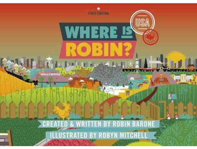 4 Author-Signed Children's Books from the 'Where's Robin?' Series