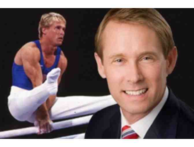 Two autographed posters of Olympic gymnastics champions Bart Conner and Nadia Comaneci!