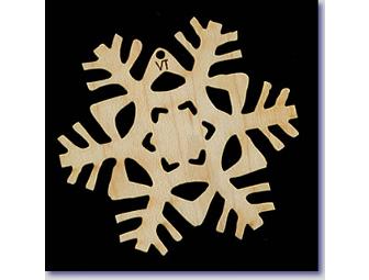 Snowflakes from Vermont - Hand-crafted Wooden Snowflake Ornament