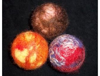 Agape Hill Farm - Set of 3 Felted Bouncing Balls