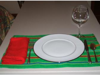 Set of 6 Hand Made Placemats & Napkins