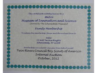 Annual Family Membership to the Museum of Innovation and Science