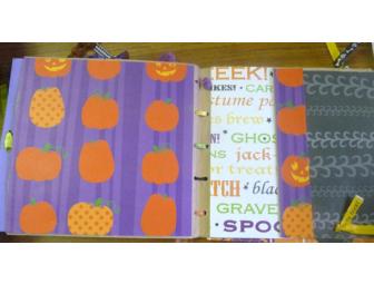 Halloween 'recycled' scrapbook album