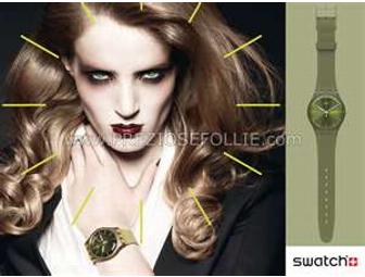 Olive Rebel Swatch Watch
