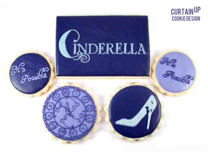 One Dozen Custom Cookies from Curtain up Cookie Design
