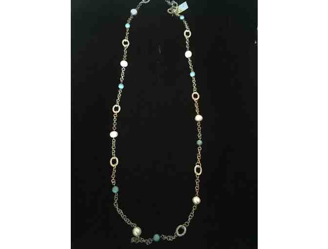 Sterling Silver Necklace with Pearls