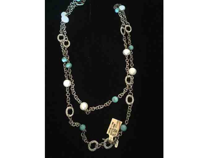 Sterling Silver Necklace with Pearls