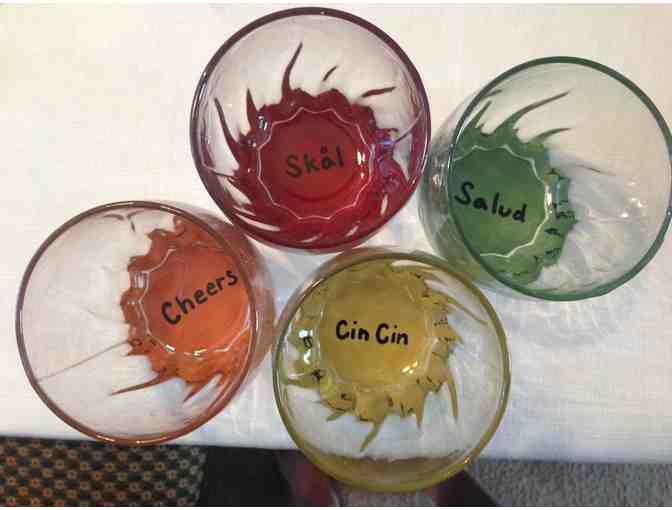 Custom made Stemless Wine Glasses