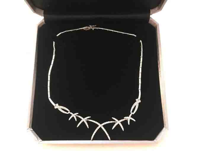 Stunning Silver CZ Necklace