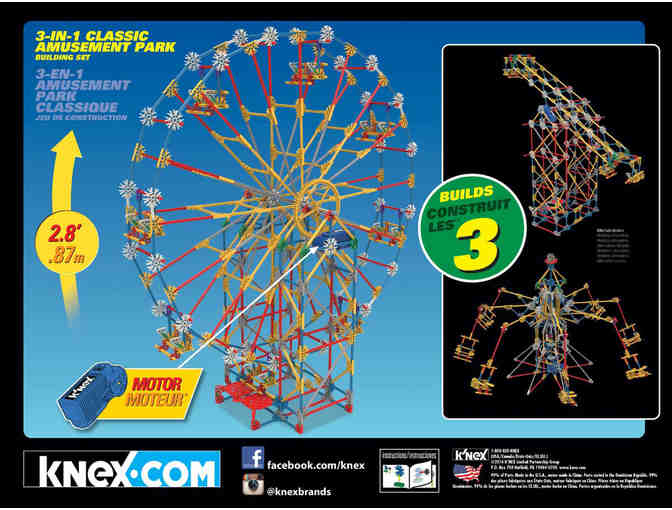 K'nex - Three-in-One Classic Amusement Park Building Set