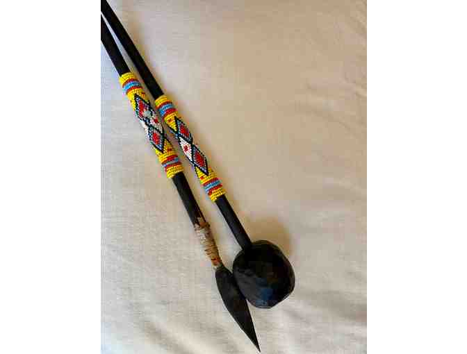 Handcrafted Club and Spear from Taos Pueblo