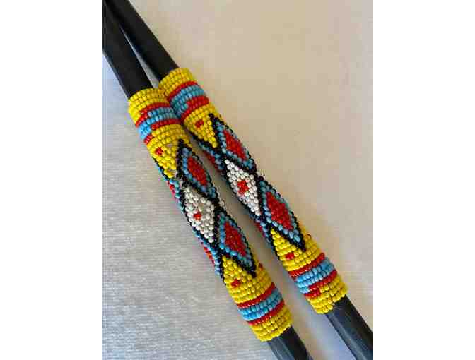 Handcrafted Club and Spear from Taos Pueblo