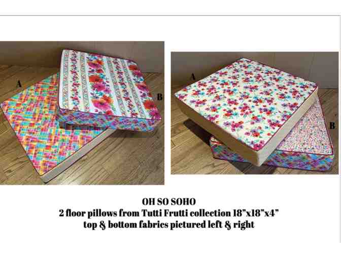 Oh So Soho Floor Pillows for Kids: Tutti Frutti Collection