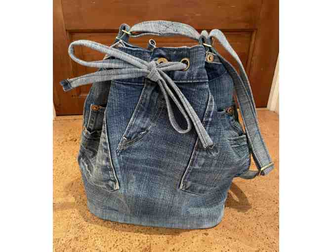 Custom Jeans Bucket Bag