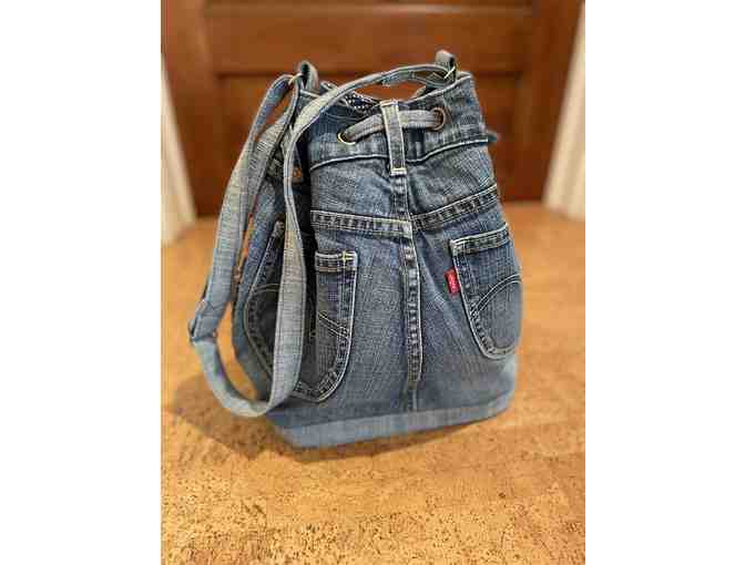 Custom Jeans Bucket Bag