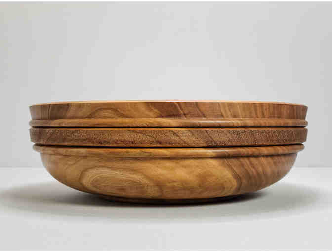 Native Pin Cherry Salad Bowl Crafted by Bob Clague - Photo 1