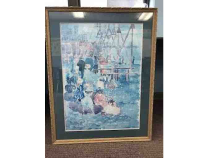 Framed print 'Revere Beach Swings' by Maurice Prendergast