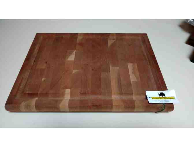 16' x 12' x 1.5' Medium Cherry Cutting Board with a Perimeter Groove