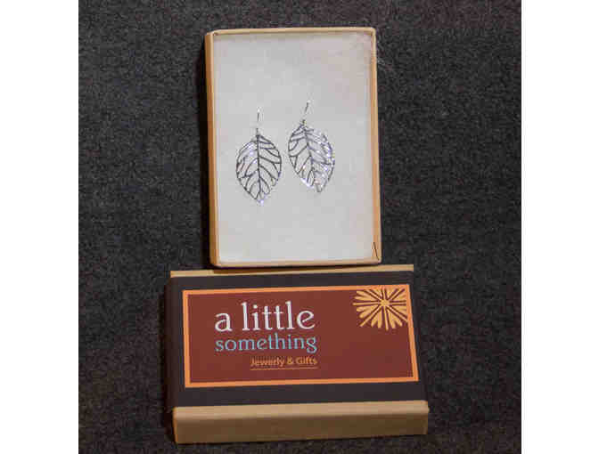 Sterling Silver Earrings- leaf design