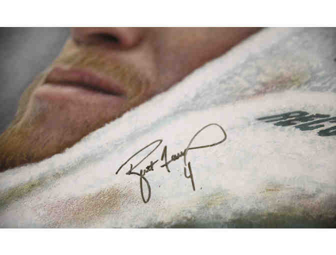 Brett Favre- AUTOGRAPHED FRAMED JERSEY + CUSTOM AUTOGRAPHED PAINTING