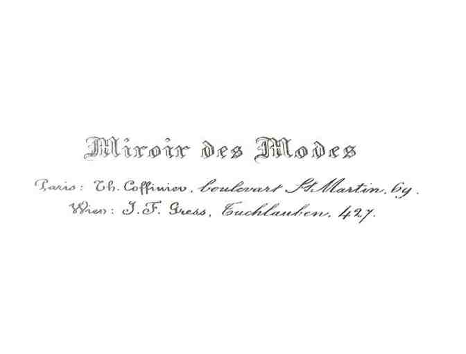 Two Framed 'Miroir des Modes' Lithographs/Prints