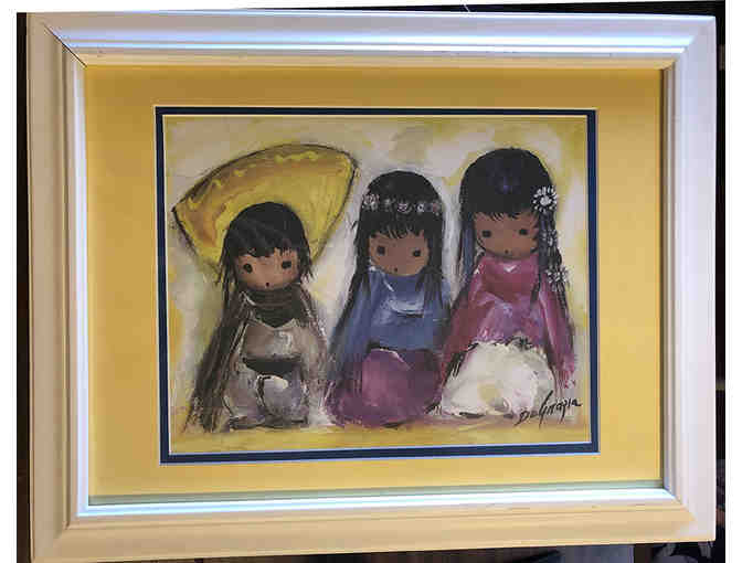 3-Ted DeGrazia Framed Print "Wee Three" - Photo 1