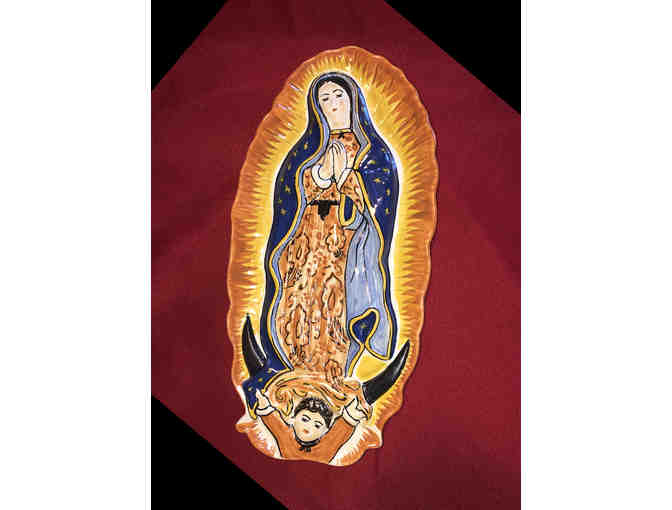 10- Virgin of Guadalupe Ceramic Plaque by Gorky Gonzalez - Photo 1