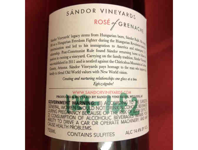 133- Sandor Vineyards Sample Pack: Petite Syrah and Rose Grenache