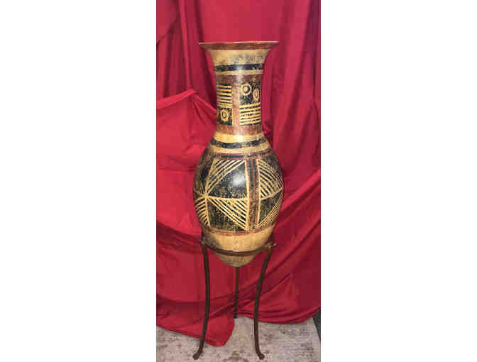 134- Large Vase with Stand Pre-Columbian Reproduction