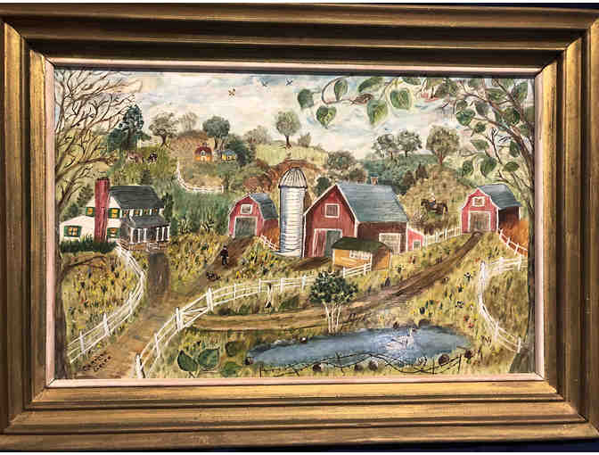 32- Mid-Western Rural Farm Scene Painting by Carolyn Geier - Photo 1