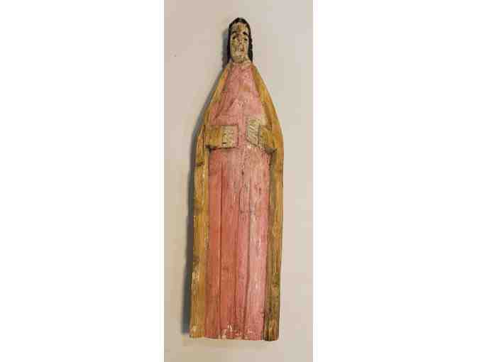 Mexican Carved Saint Statue