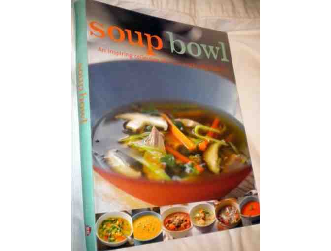 Soup Bowl Cookbook by Parragon Publishing and a set of 4 Chile Napkin Rings