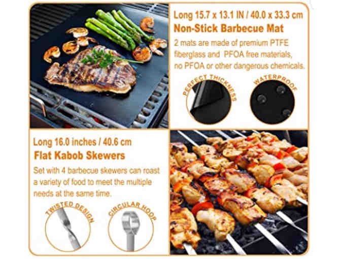 26 PCS Stainless Steel Barbecue Camping Grill Set