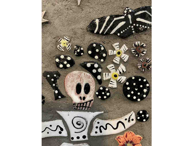 'Dancing in the Moonlight' Ceramic Garden or Home Decor: Day of the Dead