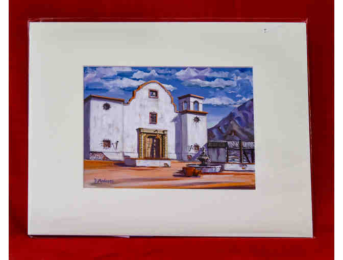 Old Mission, matted print by Diana Madaras