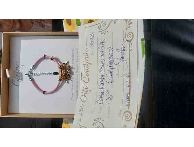 Breast Cancer Survivor Bracelet & $25 Gift Card
