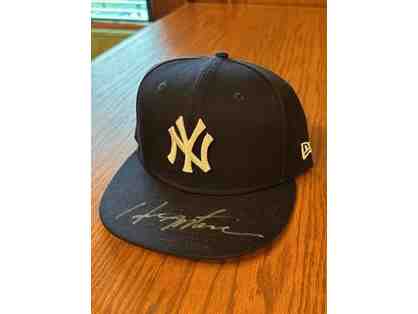 Hideki Matsui signed Yankee hat