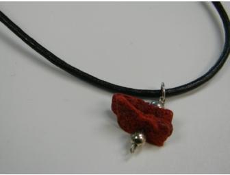 Red Sponge Coral Necklace