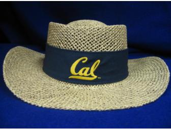 Men's Nike Script Cal straw hat size S/M and Men's size XL Cal Nike Fit Dry white Polo shirt