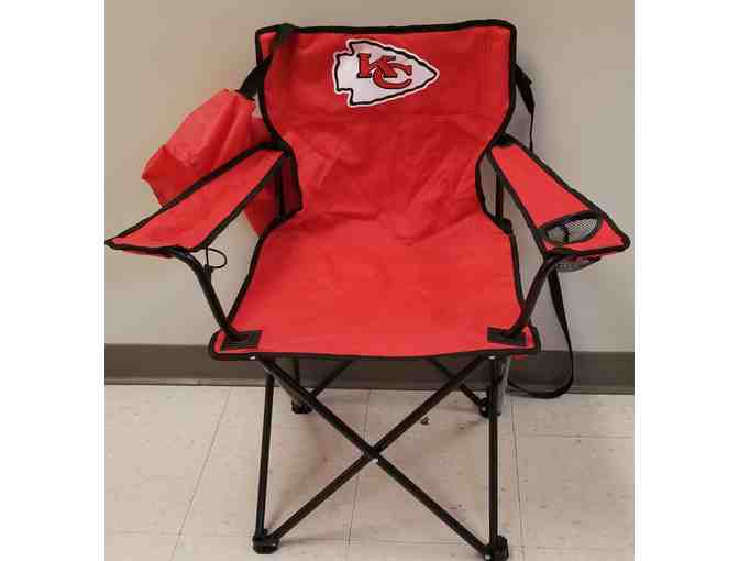 KC Chiefs Logo Game Day Chair - Photo 1