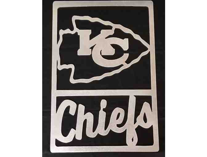 KC Chiefs Aluminum Cutout Sign - Photo 1