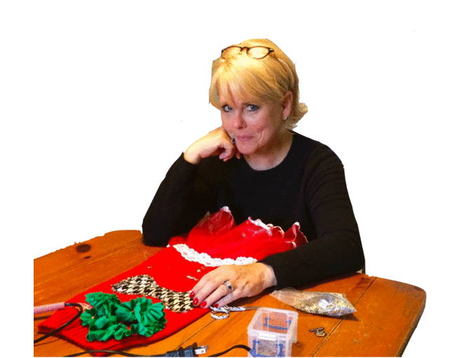 Peach Carr-Designed Ugly Christmas Dog Sweater