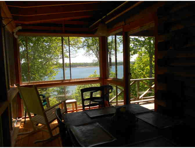 Three day weekend in Blue Hill log cabin