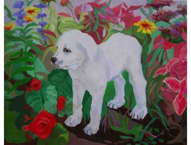 Custom Oil Dog Portrait